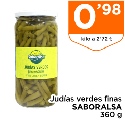 Jud?as verdes finas SABORALSA 360 g