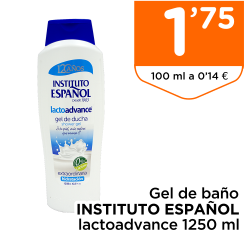 Gel de ba?o INSTITUTO ESPA?OL lactoadvance 1250 ml