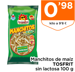 Manchitos de ma?z TOSFRIT sin lactosa 100 g