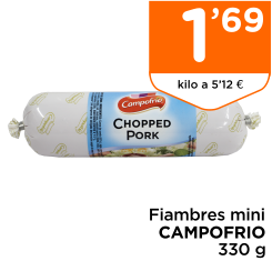 Chopped pork CAMPOFRIO mini 330 g