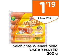 Salchichas Wieners pollo OSCAR MAYER 200 g