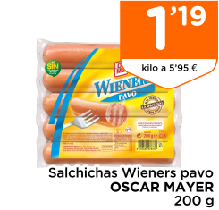 Salchichas Wieners pavo OSCAR MAYER 200 g