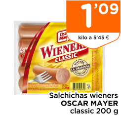 Salchichas wieners OSCAR MAYER classic 200 g