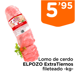 Lomo de cerdo ELPOZO ExtraTiernos fileteado -kg-