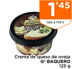 Crema de queso de oveja G? BAQUERO 125 g