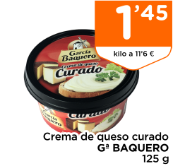 Crema de queso curado G? BAQUERO 125 g