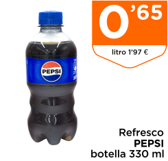 Refresco PEPSI botella 330 ml