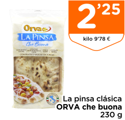 La pinsa cl?sica ORVA che buona 230 g