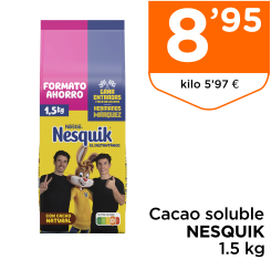 Cacao soluble NESQUIK 1.5 kg