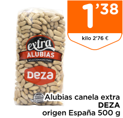Alubias canela extra DEZA origen Espa?a 500 g