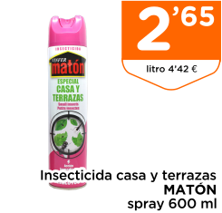 Insecticida casa y terrazas MAT?N spray 600 ml
