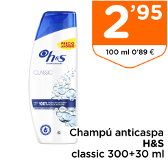 Champ? anticaspa H&S classic 300+30 ml