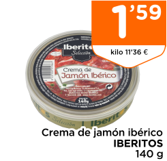Crema de jam?n ib?rico IBERITOS 140 g