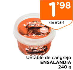 Untable de cangrejo ENSALANDIA 240 g