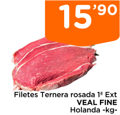 Filetes Ternera rosada 1? Ext VEAL FINE Holanda -kg-