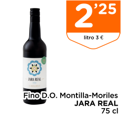 Fino D.O. Montilla-Moriles JARA REAL 75 cl
