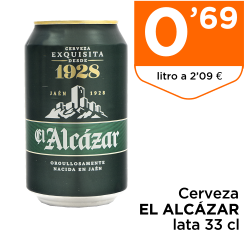 Cerveza EL ALC?ZAR lata 33 cl