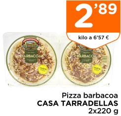 Pizza barbacoa CASA TARRADELLAS 2x220 g