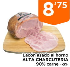 Lac?n asado al horno ALTA CHARCUTERIA 90% carne -kg-
