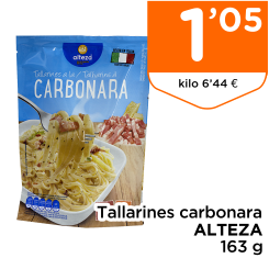 Tallarines carbonara ALTEZA 163 g