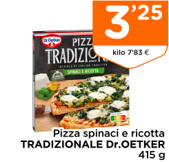 Pizza spinaci e ricotta TRADIZIONALE Dr.OETKER 415 g