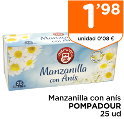 Manzanilla con an?s POMPADOUR 25 ud