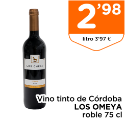 Vino tinto de C?rdoba LOS OMEYA roble 75 cl