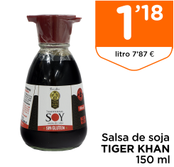 Salsa de soja TIGER KHAN 150 ml