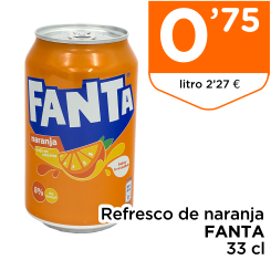 Refresco de naranja FANTA 33 cl