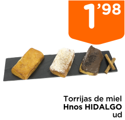 Torrijas de miel Hnos HIDALGO ud