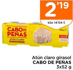 At?n claro girasol CABO DE PE?AS 3x52 g