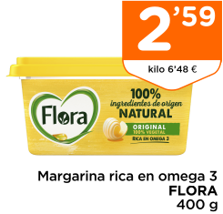Margarina rica en omega 3 FLORA 400 g