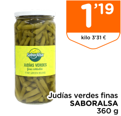 Jud?as verdes finas SABORALSA 360 g