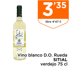 Vino blanco D.O. Rueda SITIAL verdejo 75 cl