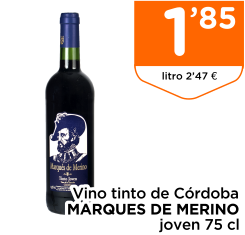 Vino tinto de C?rdoba MARQUES DE MERINO joven 75 cl