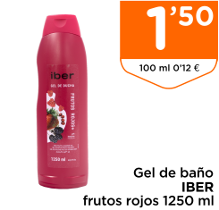Gel de ba?o IBER frutos rojos 1250 ml
