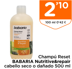 Champ? Reset BABARIA Nutritive&repair cabello seco o da?ado 500 ml