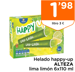Helado happy-up ALTEZA lima lim?n 6x110 ml