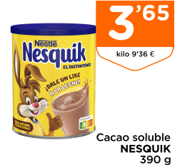 Cacao soluble NESQUIK 390 g