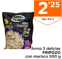 Arroz 3 delicias FRIPOZO con marisco 500 g