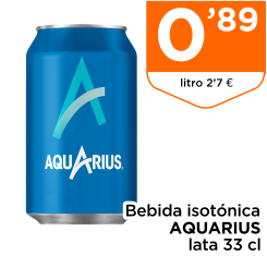 Bebida isot?nica AQUARIUS lata 33 cl