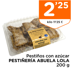 Pesti?os con az?car PESTI?ER?A ABUELA LOLA 200 g
