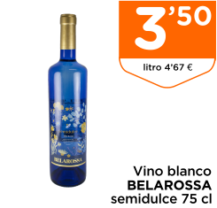 Vino blanco BELAROSSA semidulce 75 cl