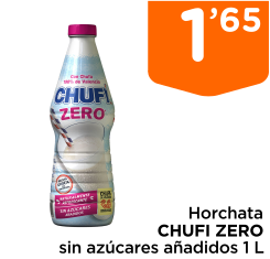Horchata CHUFI ZERO sin az?cares a?adidos 1 L