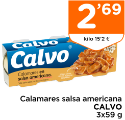 Calamares salsa americana CALVO 3x59 g