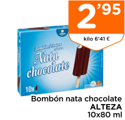 Bomb?n nata chocolate ALTEZA 10x80 ml