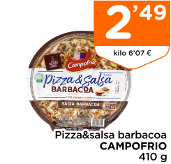 Pizza&salsa barbacoa CAMPOFRIO 410 g
