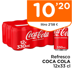 Refresco COCA COLA 12x33 cl
