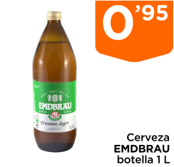 Cerveza EMDBRAU botella 1 L