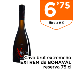 Cava brut extreme?o EXTREM de BONAVAL reserva 75 cl